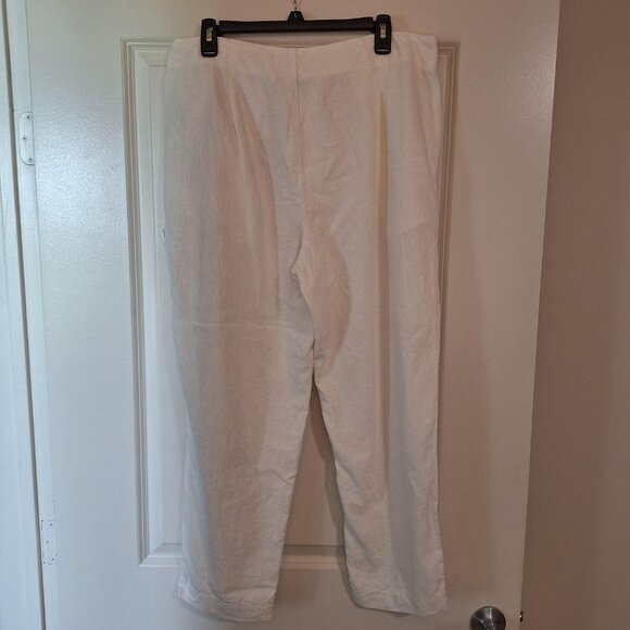 A New Day Pleated Linen Ankle Slacks - Picture 5 of 5